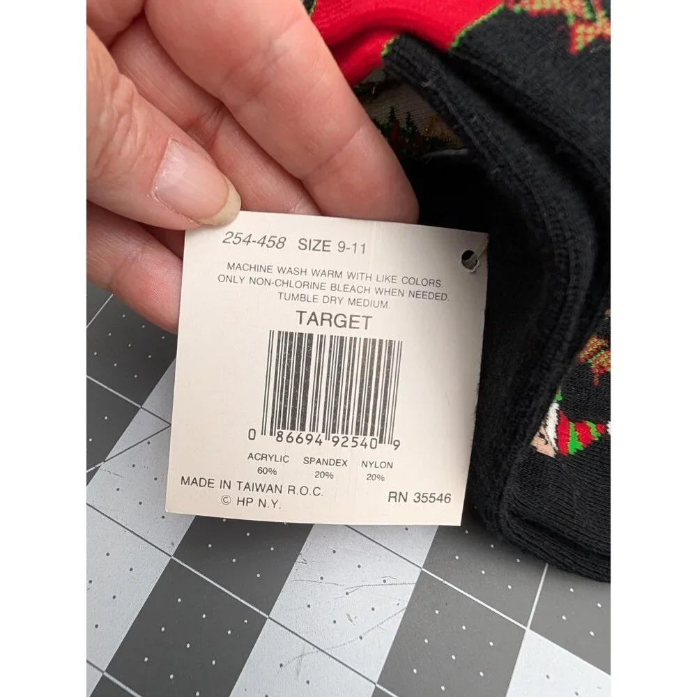 Walmart Target Womens Christmas Socks Lot‎ Vintage